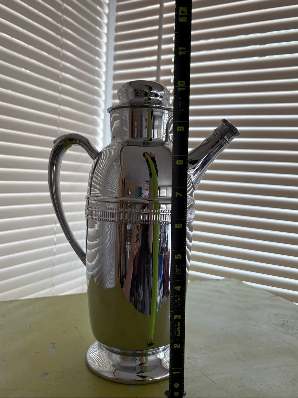 Continental Chrome Cocktail Shaker #3515 Barware Vintage Art Deco Classic
